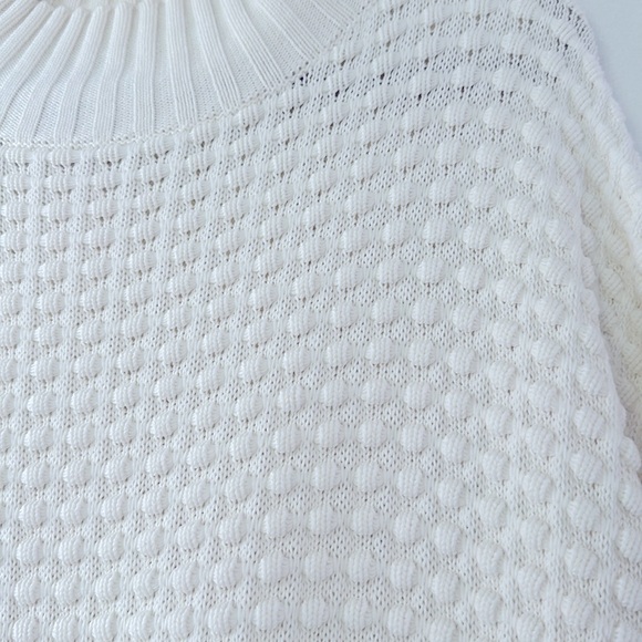French Connection Mozart Popcorn Cotton Sweater - winter white - Picture 8 of 17